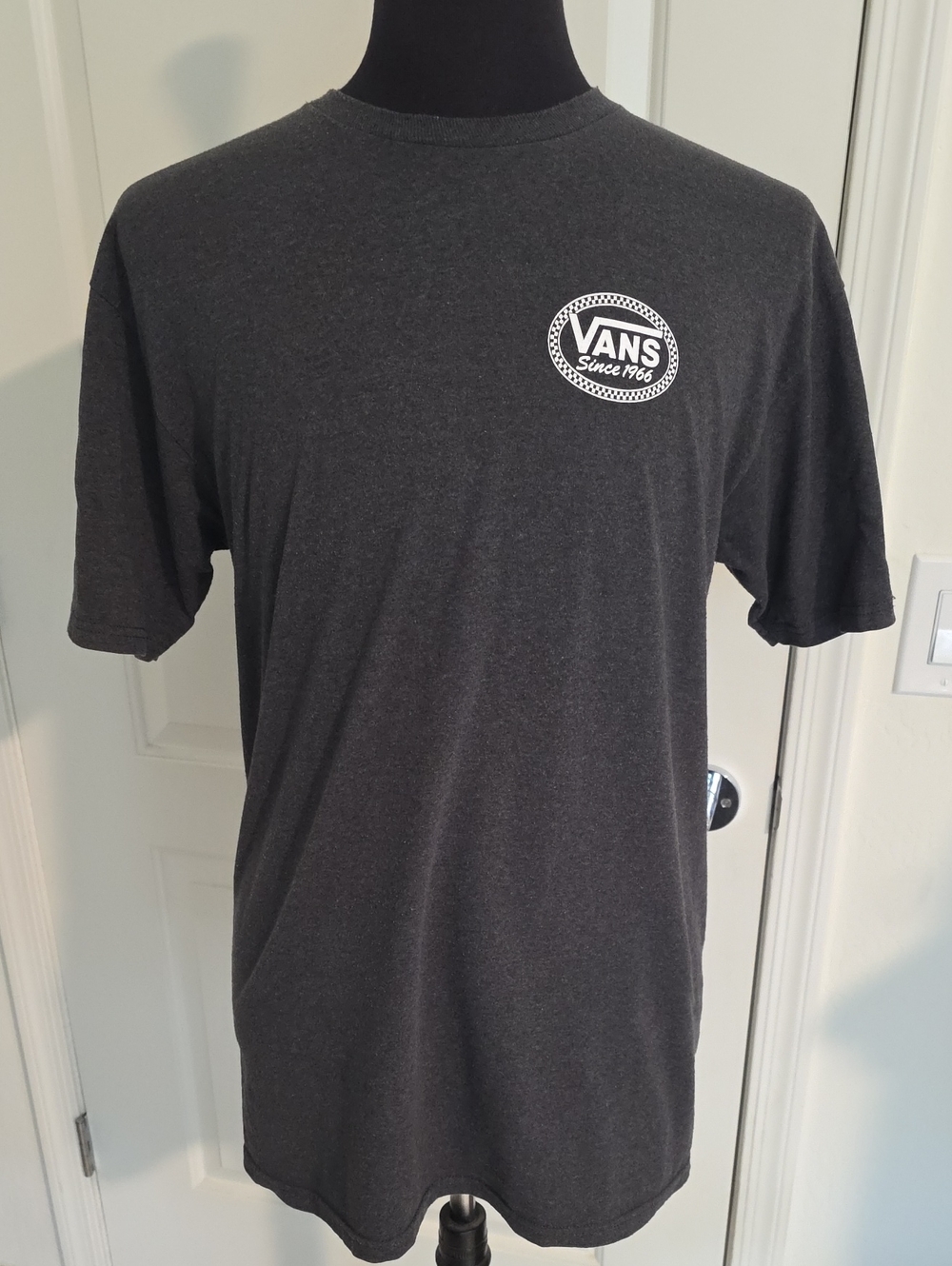 Vans Dark Charcoal Short Sleeve Logo Tee